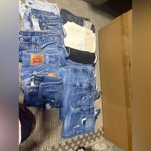 Mixed Denim Jeans Lot 11 items